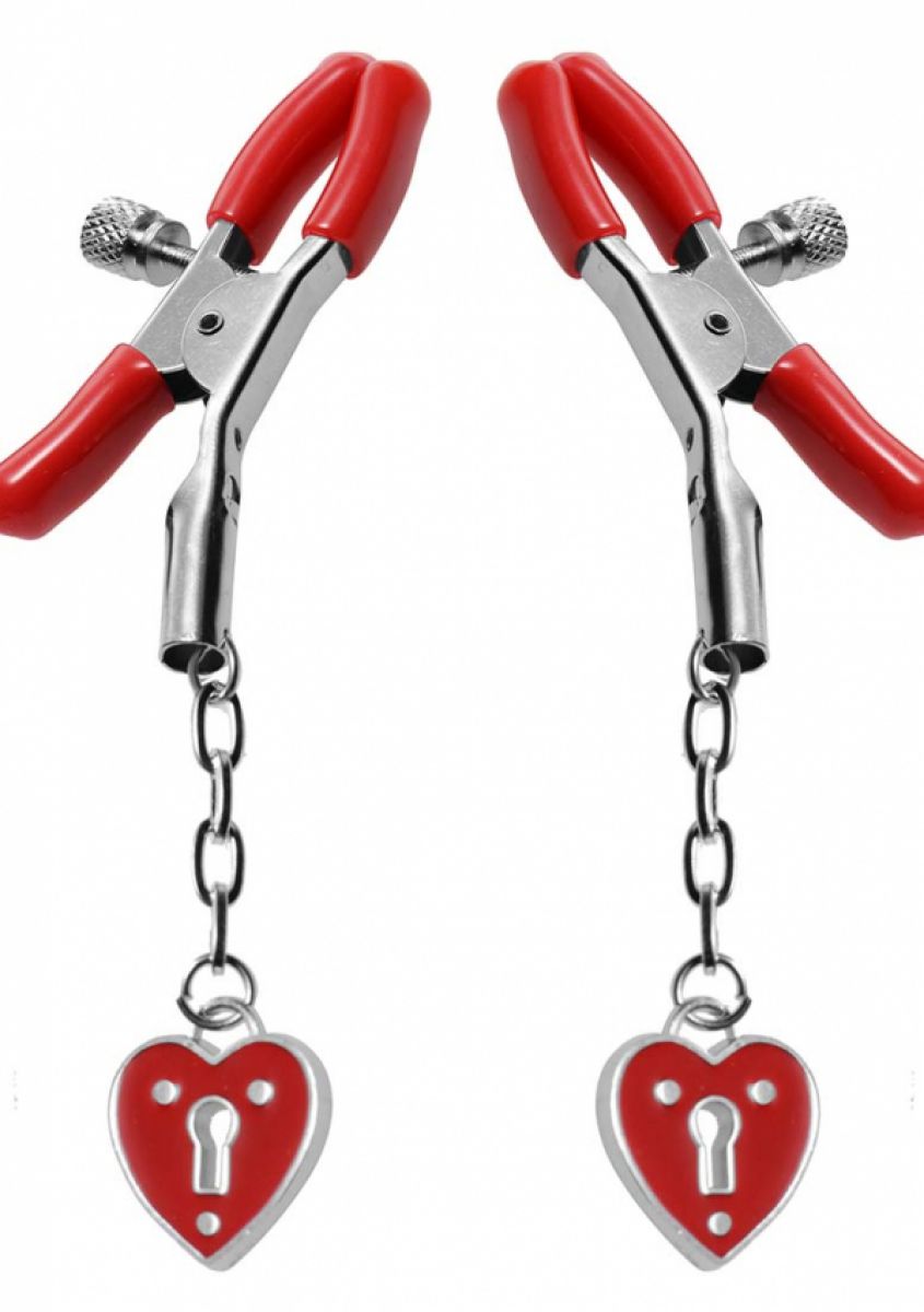 XR+BRANDS+%2D+CHARMED+HEART+PADLOCK+NIPPLE+CLAMPS