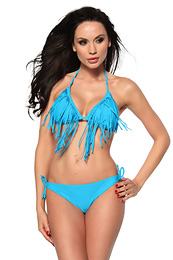 Γυναικείο Μαγιό - Bikini With Fringes Turquoise