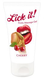 LICK IT - EROTIC MASSAGE GEL CHERRY 50ML