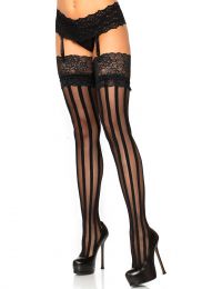 LEG AVENUE - STRIPE THIGH HIGHS